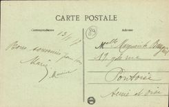 VINTAGE POSTCARD Joigny Bridge And Vue On Yonne Boat Barge