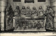 VINTAGE POSTCARD Joigny Church Jean Saint the Setting Of the Tomb