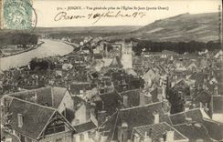 CPA Joigny Vue Generale Prise De l'Eglise St Jean
