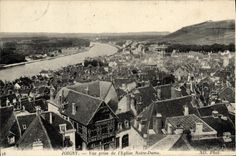 CPA Joigny Vue Prise De l'Eglise Notre Dame