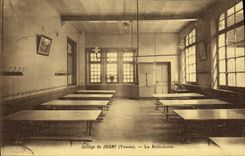 VINTAGE POSTCARD College De Joigny the Refectory