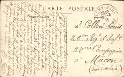 VINTAGE POSTCARD Joigny View Upstream of the Bridge