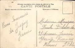 VINTAGE POSTCARD Joigny the Quay of Paris considering D ela left bank of Yonne