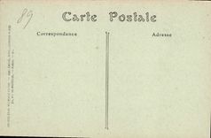 VINTAGE POSTCARD Ferte Loupiere Church murals the three dead ones and the three sharp ones