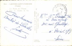 CPM Laroche Saint Cydroine Les bords de l'Yonne Le pont du chemin de fer