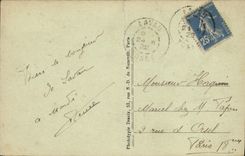 VINTAGE POSTCARD Lavau Castle of Moulins New