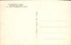 VINTAGE POSTCARD Montreal Old Walls and I' Eglise