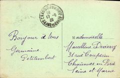 POSTAL de la VENDIMIA con Morvan Pedro Perthuis la roca agujereada