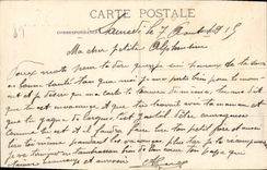 VINTAGE POSTCARD Pierre Perthuis Ruins of the Castle