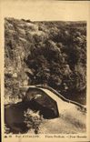VINTAGE POSTCARD Env D' Avallon Pierre Perthuis Romain Bridge
