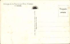 VINTAGE POSTCARD Abbey of Pierre who transfers Porterie
