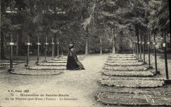 VINTAGE POSTCARD Monastery of co. Marie of Plerre which Transfers the cemetery