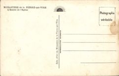 VINTAGE POSTCARD Monastery of co. Marie of Plerre which Transfers the entry of the church