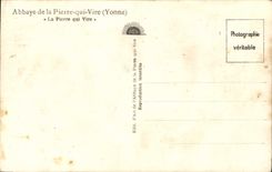 VINTAGE POSTCARD Abbey of Pierre who transfers