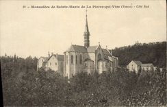 VINTAGE POSTCARD Monastery of Sainte Marie of Pierre who Transfers Southern part