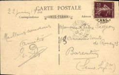 VINTAGE POSTCARD Monastery of Sainte Marie of Pierre who transfers the first monastery