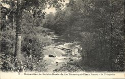 VINTAGE POSTCARD Monastery of Sainte Marie of Pierre who transfers Trinquelin