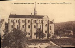 CPA Monastere de Sainte Marie de La Pierre qui vire Les deux monasteres