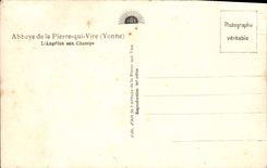 VINTAGE POSTCARD Abbey of Pierre who transfers the angelus with the fields