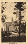 VINTAGE POSTCARD Monastery of co. Marie of Pierre who Transfers Seen wood bridge