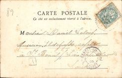 VINTAGE POSTCARD Monastery of co. Marie of Pierre who Transfers Interior church the nave