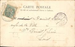 VINTAGE POSTCARD Monastery of co. Marie of Pierre who Transfers Cave of RP Muard