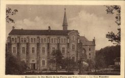 VINTAGE POSTCARD Monastery of co. Marie of Pierre who Transfers the two monasteries