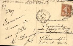 VINTAGE POSTCARD In Morvan the Monastery of Pierre who transfers