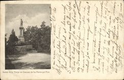 VINTAGE POSTCARD Statue of the Virgin to the Convent of Pierre who Transfers