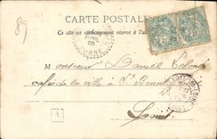 VINTAGE POSTCARD Statue of the Virgin to the Convent of Pierre who Transfers