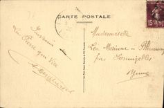 VINTAGE POSTCARD Monastery of co. Marie of Pierre who Sainte transfers Statue of Marie of Pierre who Vire