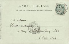 POSTAL de la VENDIMIA Sens el Postern de los viejos romanos de Gallo de los fortalecimientos