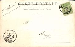 De la VENDIMIA de la POSTAL catedral Sens del ataque frontal de la puerta