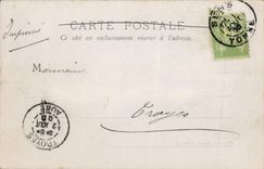 VINTAGE POSTCARD Sens Public garden Jean Cousin