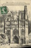 VINTAGE POSTCARD Sens the Cathedral with the lead tower