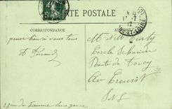 VINTAGE POSTCARD Sens Walk of Jeu de Paume