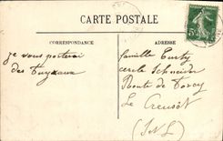 VINTAGE POSTCARD Sens Edges of I' Yonne the country cottage