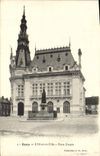 VINTAGE POSTCARD Sens the Town hall Place Drape