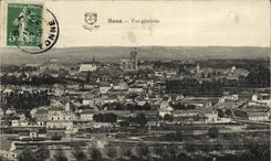 VINTAGE POSTCARD Sens View