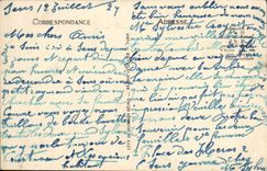 VINTAGE POSTCARD Sens the Cathedral the Great nave