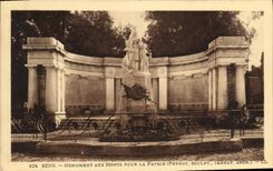 CPA Sens Monument Aux Morts Pour la patrie militaria 
