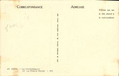 VINTAGE POSTCARD Sens the Cathedral And the Gate Brace