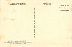 CPA Sens Cathedrale De Sens Tombeau Du Dauphin Fils de Louis XV