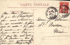 De la VENDIMIA de la POSTAL recuerdo Sens de los festivales del arco del d de Jeanne la decoración del estribillo de la catedral