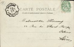 VINTAGE POSTCARD Sens Museum of Sens Roman Inscription of the Temple of Auguste