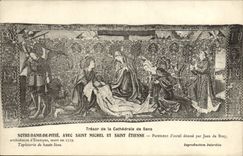 CPA Sens Notre Dame De Pitie Avec Saint Michel et Saint Etienne Parement d'autel donne par Jean de Bray Etampes 