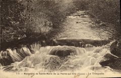 VINTAGE POSTCARD Monastery of Sainte Marie of Plerre which Transfers Trinquelin