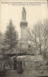 CPA Monastere de Sainte Marie de la Plerre qui Vire Statue de Sainte Marie de la Pierre qui Vire Moines 