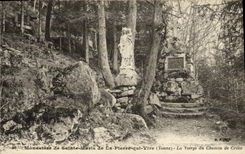 CPA Monastere de Sainte Marie de la Plerre qui Vire La vierge du chemin de croix 
