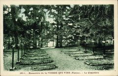 VINTAGE POSTCARD Monastery of Plerre which Transfers the cemetery